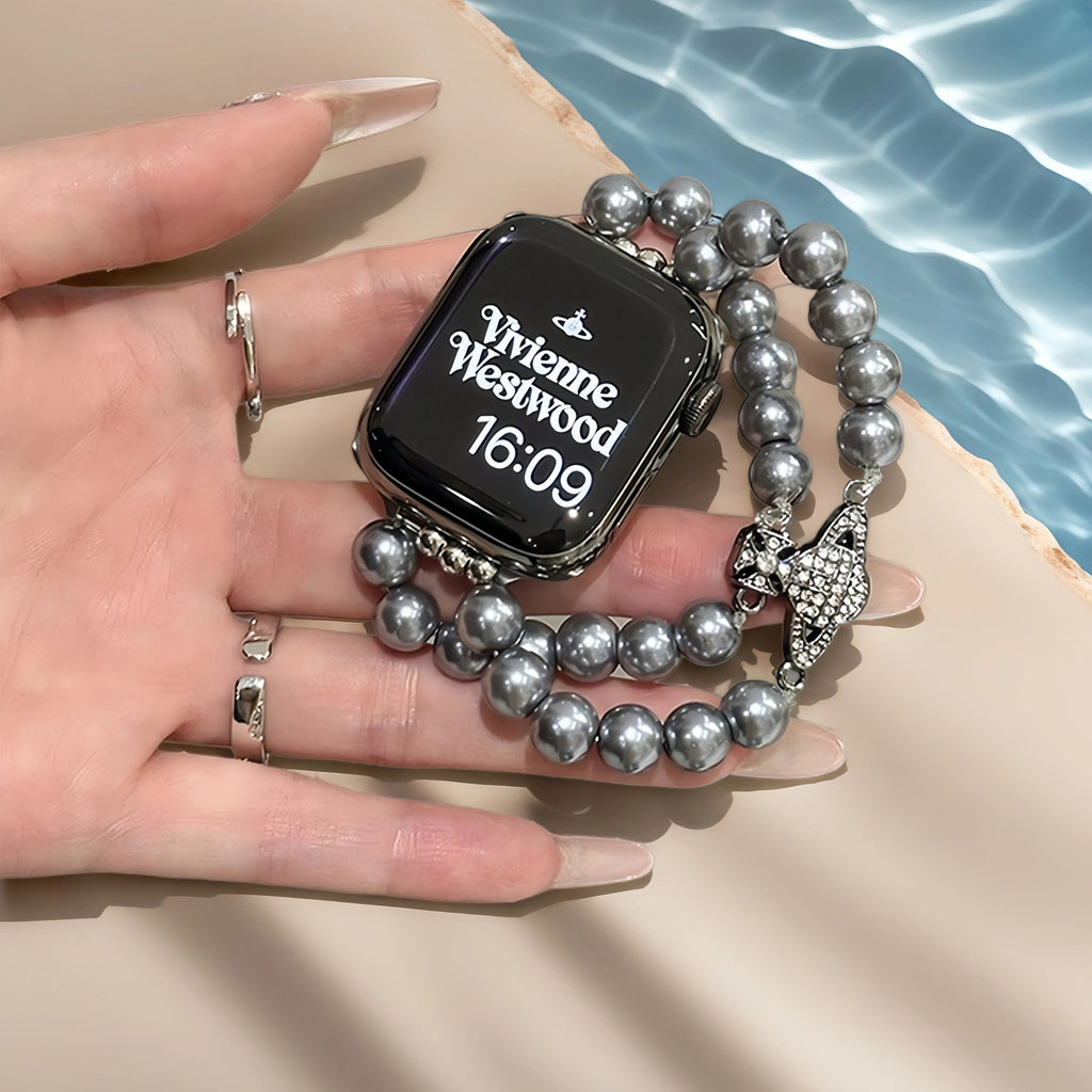 Pearl Saturn bracelet strap - suitable for Apple watches
