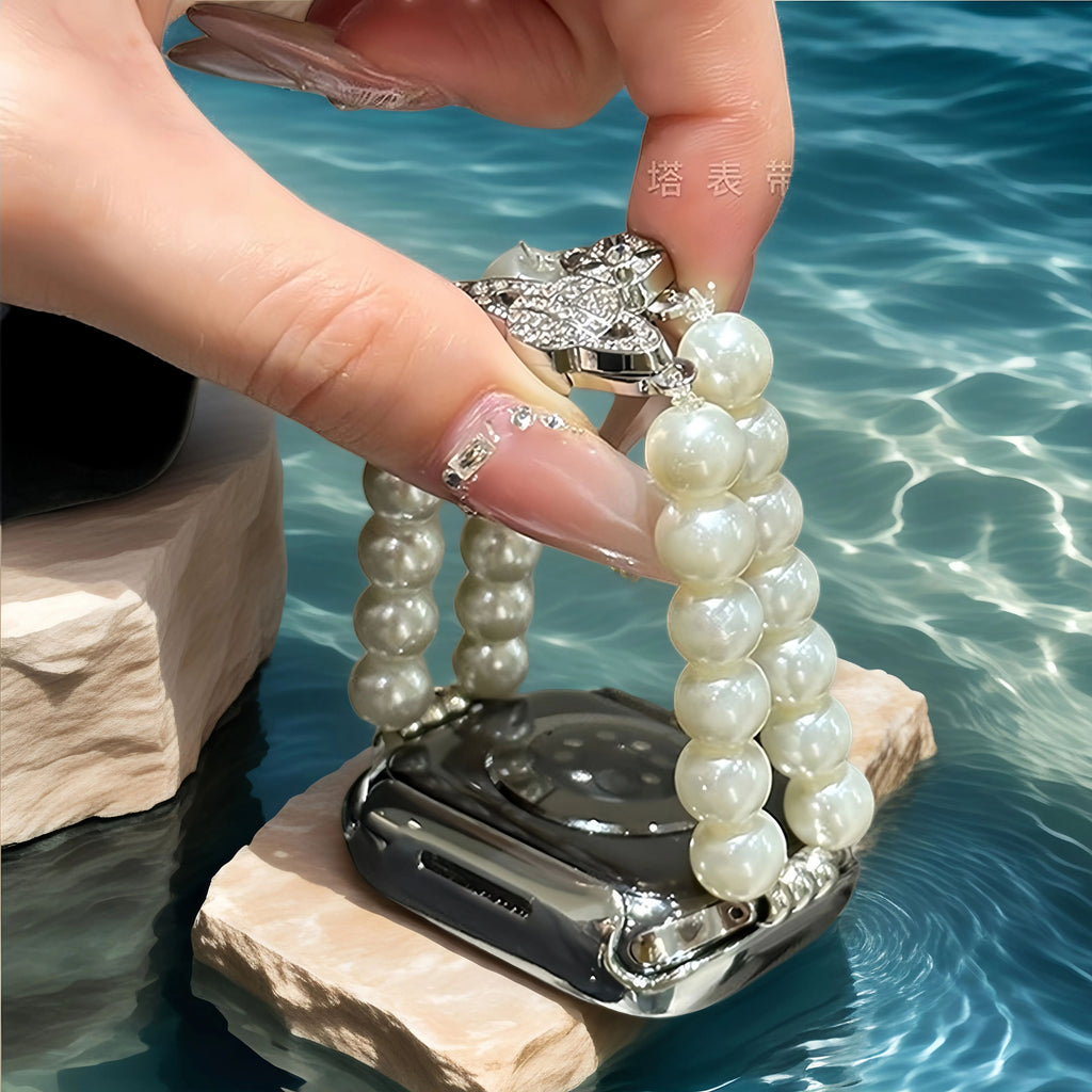 Pearl Saturn bracelet strap - suitable for Apple watches