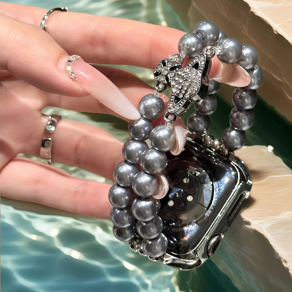 Pearl Saturn bracelet strap - suitable for Apple watches