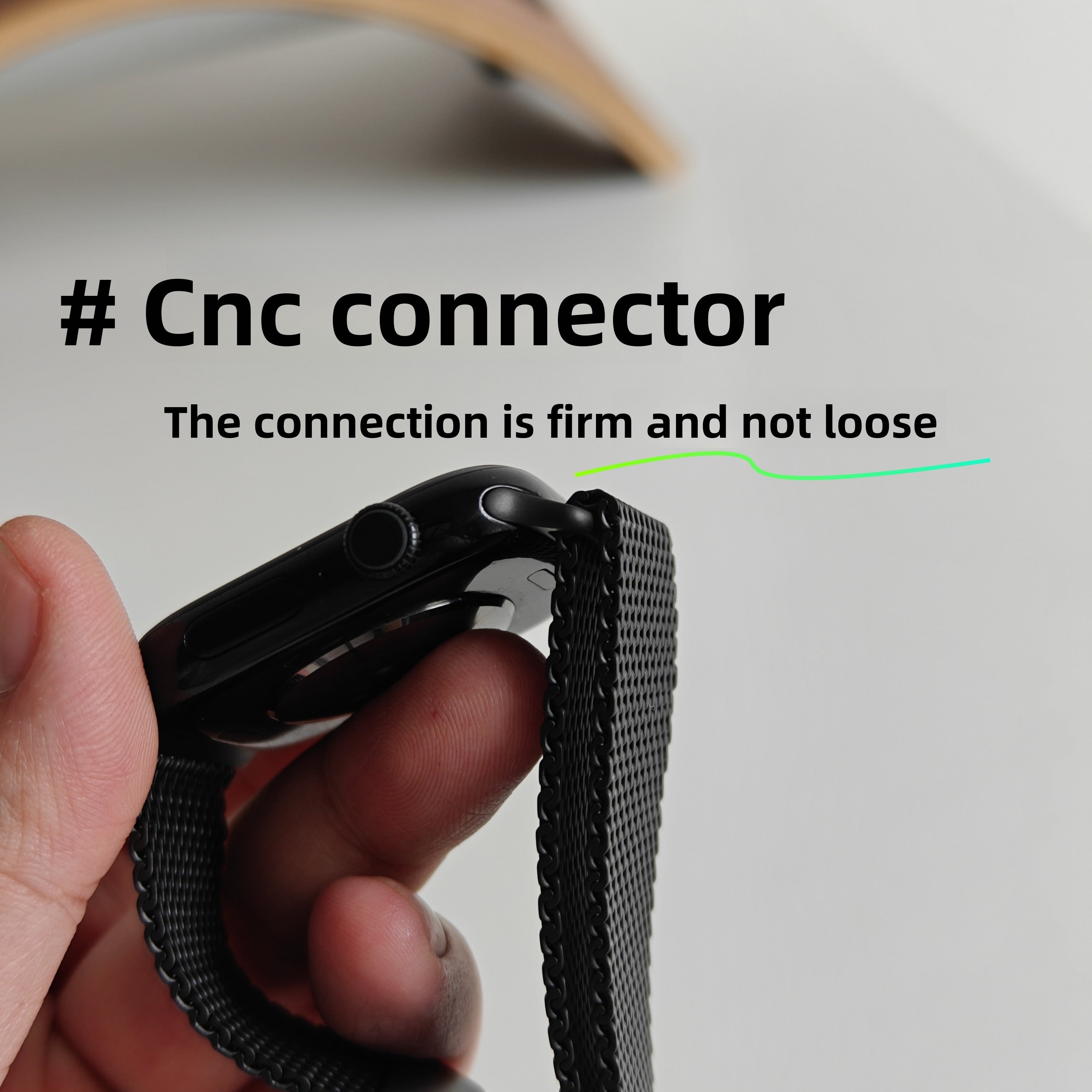 Titanium Milanese silicone watch strap, Suitable for Apple Watch Ultra2/3