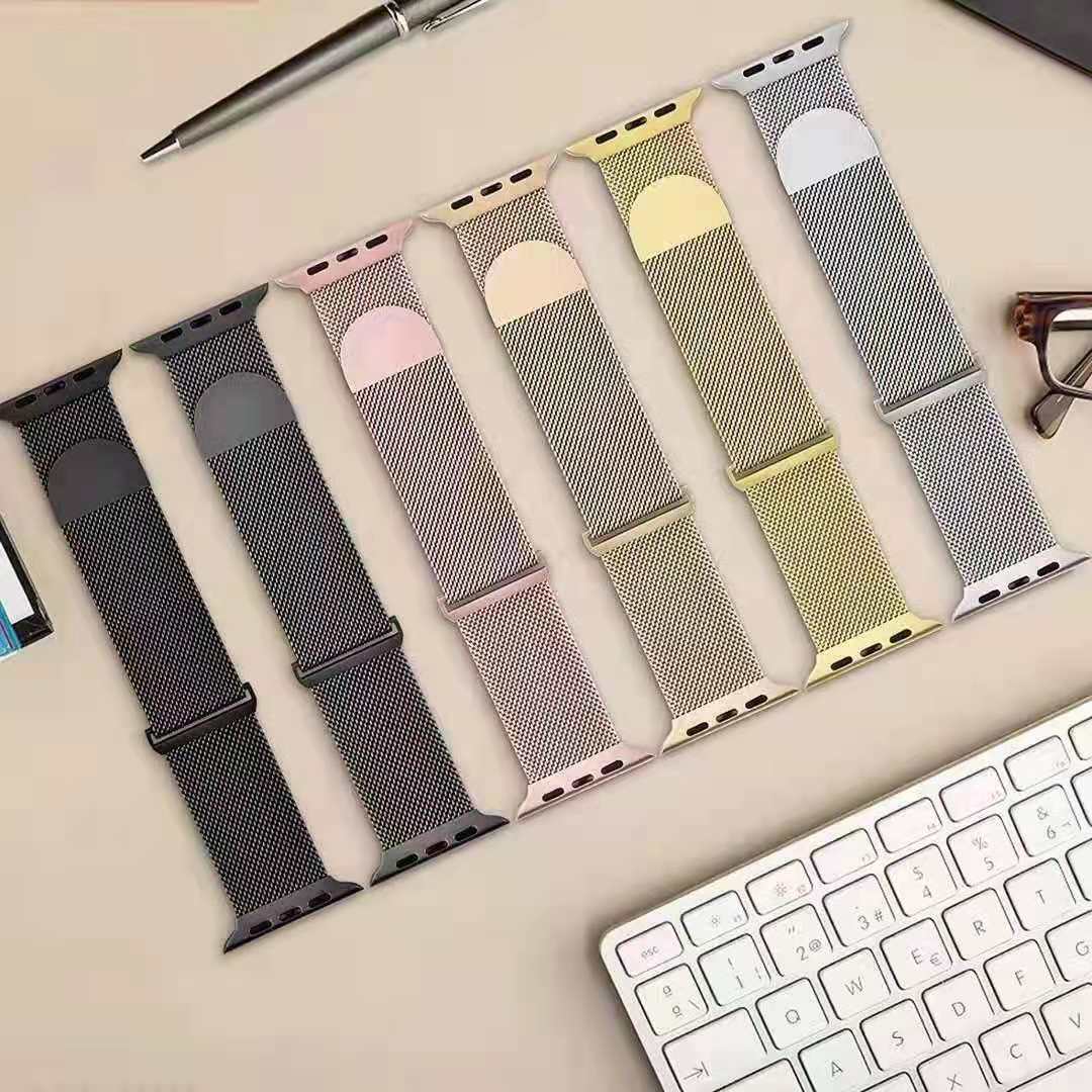Milanese magnetic clasp watch strap